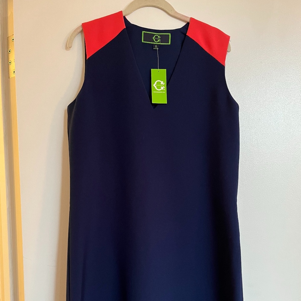 Navy and coral dress (NWT)